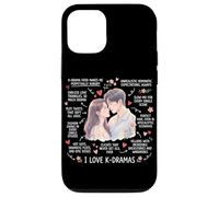 J'aime Les K-Dramas K-Drama Amateur de théâtre coréen Kdrama Fan Coque pour iPhone 12/12 Pro