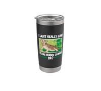 J'aime les lézards crapauds du Texas Gobelet isotherme en acier inoxydable double paroi