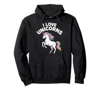 J'aime les licornes, arc-en-ciel, magie et fantaisie Sweat à Capuche