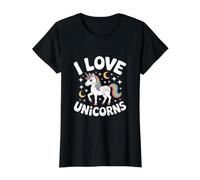J'aime Les Licornes, Jolie créature Magique T-Shirt Graphique avec Valeur