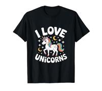 J'aime Les Licornes, Jolie créature Magique T-Shirt Graphique avec Valeur