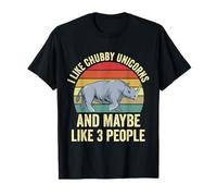 J'aime Les Licornes potelées et Peut-être Un rhinocéros drôle à 3 Personnes T-Shirt