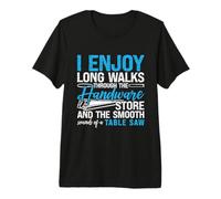J'aime Les Longues promenades à Travers Le Travail du Bois Menuiserie Tournage du Bois T-Shirt Haut de Gamme