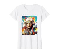 J'aime Les Loups, Beaux Indiens d'Amérique T-Shirt Graphique avec Valeur