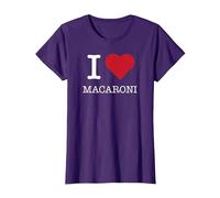J'aime Les Macaronis, J'adore Les Macaronis T-Shirt, Femme, Violet, 3XL