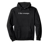 J'aime Les Marais Sweat à Capuche, Unisexe pour Adultes, Noir, M