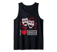 J'aime Les Masques de théâtre, de comédie et de tragédie Débardeur