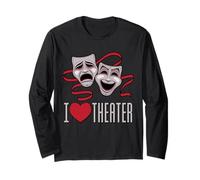 J'aime Les Masques de théâtre, de comédie et de tragédie Manche Longue