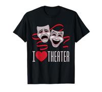 J'aime Les Masques de théâtre, de comédie et de tragédie T-Shirt
