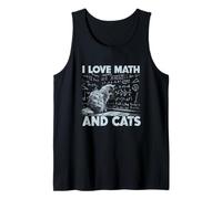 J'aime Les mathématiques et Les Chats, drôle, Amateur de Chats, Professeur de Sciences Débardeur