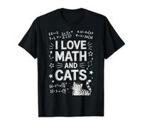 J'aime Les mathématiques et Les Chats, drôle, Amateur de Chats, Professeur de Sciences T-Shirt