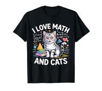 J'aime Les mathématiques et Les Chats Mathématiques Funny Cat Lover T-Shirt