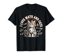 J'aime Les mathématiques et Les Chats Mathématiques Funny Cat Lover T-Shirt