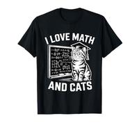 J'aime Les mathématiques et Les Chats Mathématiques Funny Cat Lover T-Shirt