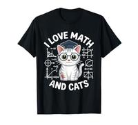 J'aime Les mathématiques et Les Chats Mathématiques Funny Cat Lover T-Shirt
