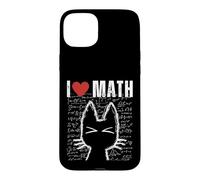 J'aime Les mathématiques et Les Chats, Professeur de Sciences drôle, étudiant, passionné de STEM Coque pour iPhone 15 Plus