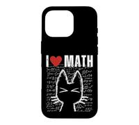 J'aime Les mathématiques et Les Chats, Professeur de Sciences drôle, étudiant, passionné de STEM Coque pour iPhone 16 Pro