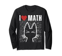 J'aime Les mathématiques et Les Chats, Professeur de Sciences drôle, étudiant, passionné de STEM Manche Longue