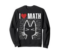 J'aime Les mathématiques et Les Chats, Professeur de Sciences drôle, étudiant, passionné de STEM Sweatshirt