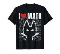 J'aime Les mathématiques et Les Chats, Professeur de Sciences drôle, étudiant, passionné de STEM T-Shirt