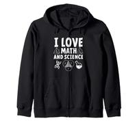 J'aime Les mathématiques et Les Sciences Mathématiques Science Geek Mathématiques Sweat à Capuche