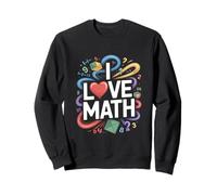 J'aime Les mathématiques passionné de Chiffres géométriques Sweatshirt