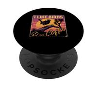 J'aime les oiseaux et le café Birding Nerd Birder Birder Birder Birder Birder Birder Birder Birder PopSockets PopGrip Adhésif