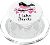 J'aime Les Oiseaux Oiseau de Jardin Minimaliste et drôle PopSockets PopGrip pour MagSafe