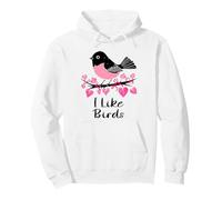 J'aime Les Oiseaux Oiseau de Jardin Minimaliste et drôle Sweat à Capuche