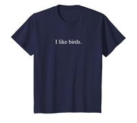 J'aime Les Oiseaux - Typographie drôle T-Shirt, Enfant, Bleu Marine, 3 Ans