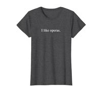 J'aime Les opéras T-Shirt, Femme, Chiné Foncé, 3XL