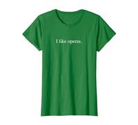 J'aime Les opéras T-Shirt, Femme, Vert Kelly, 3XL