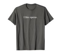 J'aime Les opéras T-Shirt, Homme, Asphalte, 3XL