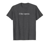 J'aime Les opéras T-Shirt, Homme, Chiné Foncé, 3XL