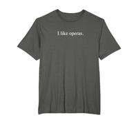 J'aime Les opéras T-Shirt, Homme Grandes Tailles, Asphalte, 3X Tall