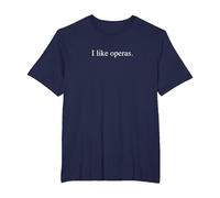 J'aime Les opéras T-Shirt, Homme Grandes Tailles, Bleu Marine, 3X Tall