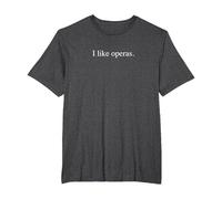 J'aime Les opéras T-Shirt, Homme Grandes Tailles, Chiné Foncé, 3X Tall