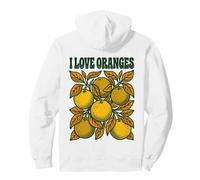 J'aime Les Oranges, Fruits d'été Italiens Vintage Sweat à Capuche