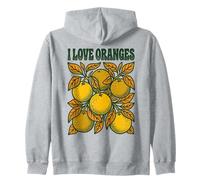 J'aime Les Oranges, Fruits d'été Italiens Vintage Sweat à Capuche