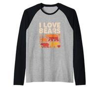 J'aime Les Ours, la Vie Sauvage, Les Animaux, la Famille, Manche Raglan