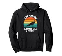 J'aime Les paons et J'aime Peut-être 4 Personnes Sweat à Capuche