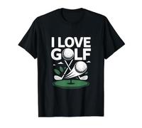 J'aime Les passionnés de Golf Passion T-Shirt Graphique avec Valeur, Homme, Noir, M