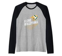 J'aime les passionnés de volleyball Manche Raglan