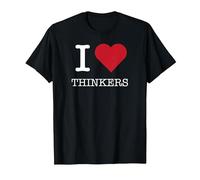 J'aime Les penseurs, J'aime Les penseurs T-Shirt, Homme, Noir, L