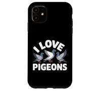 J'aime Les Pigeons Mignons urbains Amoureux des Oiseaux Coque pour iPhone 11