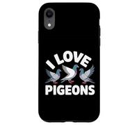 J'aime Les Pigeons Mignons urbains Amoureux des Oiseaux Coque pour iPhone XR