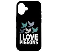J'aime Les Pigeons Urban Birder Les Oiseaux Amateurs de Pigeons Coque pour iPhone 16