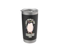 J'aime les pingouins à gros bec Gobelet isotherme en acier inoxydable double paroi