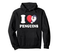 J'aime Les Pingouins I Love Penguins Sweat à Capuche