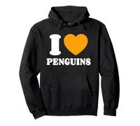 J'aime Les Pingouins I Love Penguins Sweat à Capuche